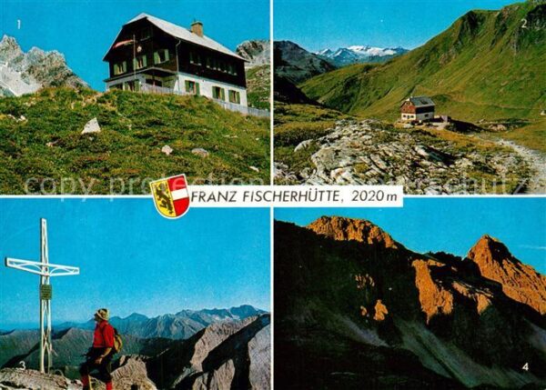 Fischerhuette Schneeberg mit Faulkogel Ankogel Gipfelkreuz Moser