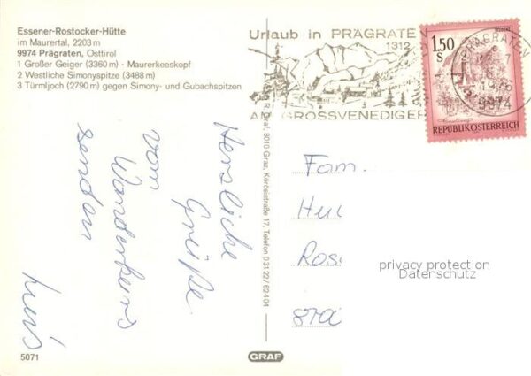 Praegraten Grossvenediger Essener-Rostockerhütte – Bild 2