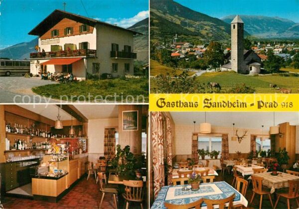 Prad Stilfserjoch Gasthaus Sandheim Theke Gaststube