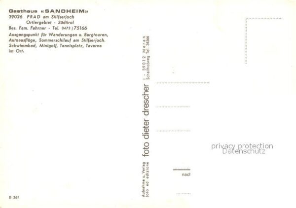 Prad Stilfserjoch Gasthaus Sandheim Theke Gaststube – Bild 2