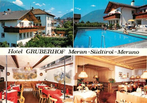 Meran Merano Hotel Gruberhof Gasträume Swimmingpool