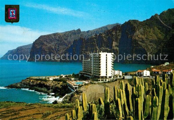 Puerto Santiago Tenerife Acantilado y Hotel Los Gigantes