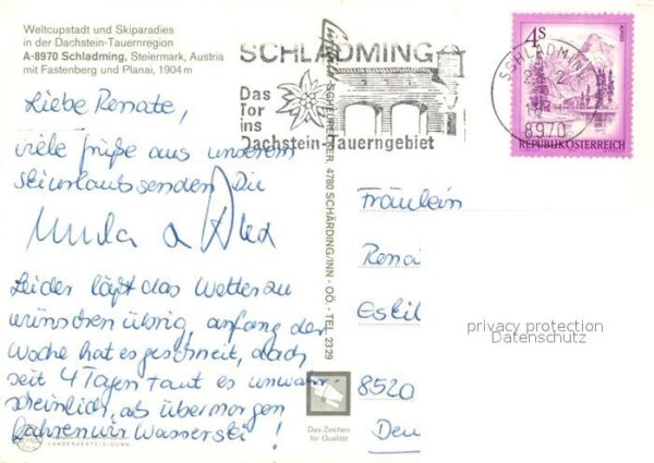 Schladming Obersteiermark Fliegeraufnahme Winterlandschaft – Bild 2