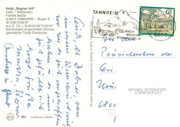 Tannheim Tirol Bogner Hof Hotel Cafe Restaurant Vilsal – Bild 2