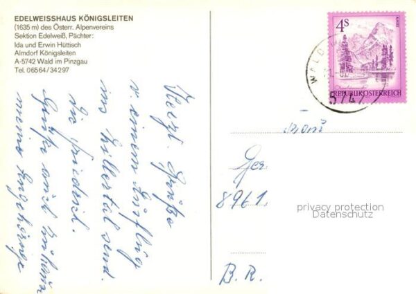 Wald Pinzgau Edelweißhaus Königsleiten – Bild 2