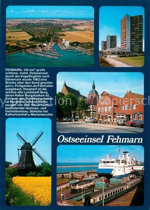 Fehmarn Fliegeraufnahme Mühle Markt Hochhäuser