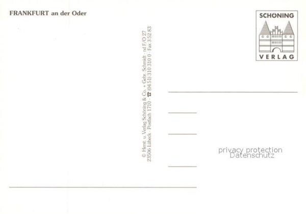 Frankfurt Oder Fliegeraufnahme Brücke Kirche Rathaus – Bild 2