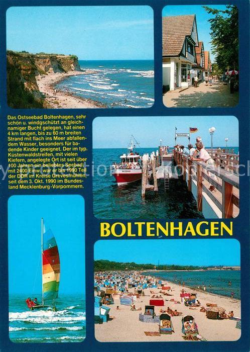 Boltenhagen Ostseebad Strand Steilküste Seebrücke Stadtansich