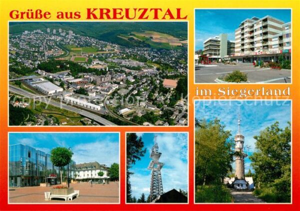 Kreuztal Westfalen Fliegeraufnahme Panorama Fernsehsender