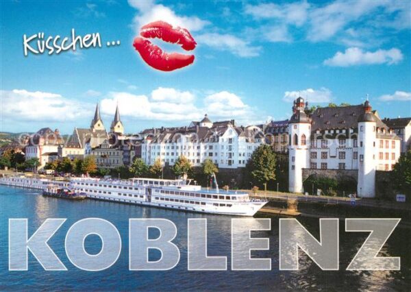 Koblenz Rhein Moselpromenade Küsschen