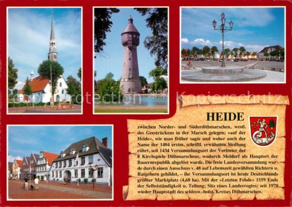 Heide Holstein Sankt Jürgen Kirche Marktplatz Wassertu