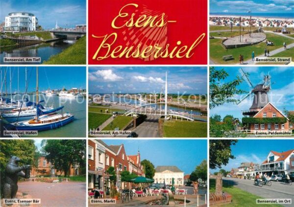 Bensersiel Am Tief Strand Hafen Paldemühle Esenser