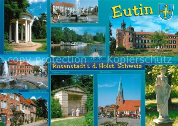 Eutin Schloss Hafen Kirche Brunnen Denkmal Te
