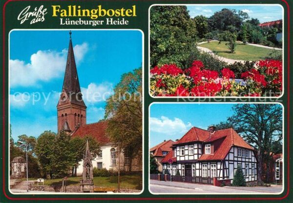 Fallingbostel Kirche Fachwerkhäuser Park