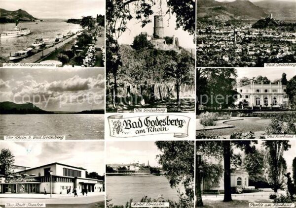 Bad Godesberg Godelsburg Kurhaus Rheinpromenade Theat