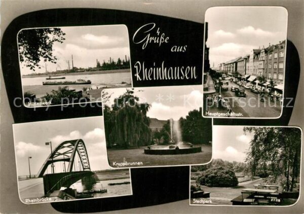 Rheinhausen Duisburg Hauptgeschäftsstrasse Kruppbrunnen Hütt