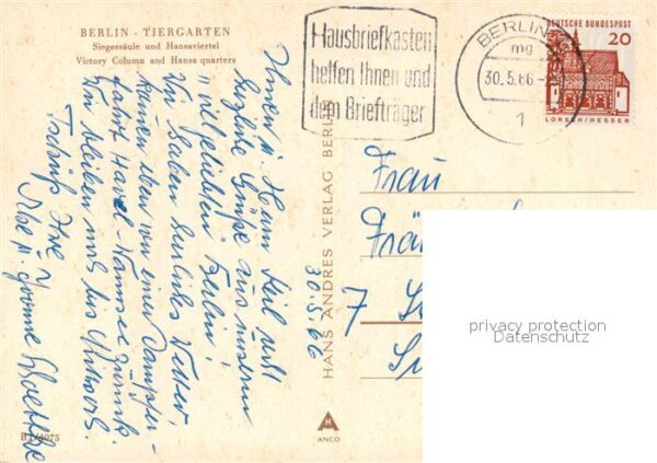 Tiergarten Berlin Siegessäule Hansaviertel – Bild 2