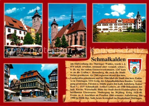 Schmalkalden Altmarkt Stadtkirche St. Georg Schloss