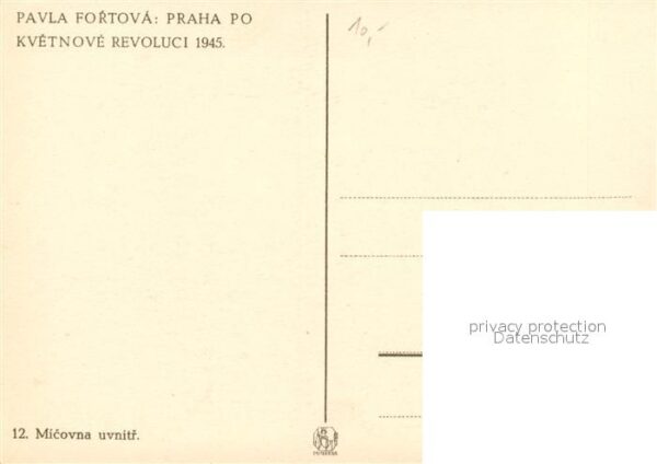 Praha Prahy Prague Micovna uvnitr Künstlerkarte Pavla Fort – Bild 2