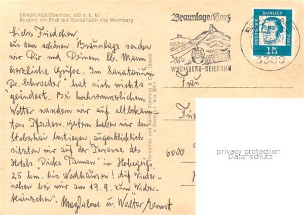 Braunlage Kurpark Gondelteich Wurmberg – Bild 2