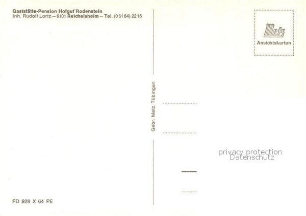 Reichelsheim Wetterau Gaststätte Pension Hofgut Rodenstein – Bild 2