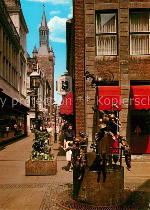 Bad Aachen Krämerstraße Puppenbrunnen Rathausturm