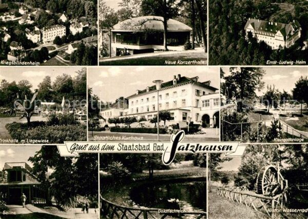 Bad Salzhausen Kriegsblindenheim Konzerthalle Ernst Lu
