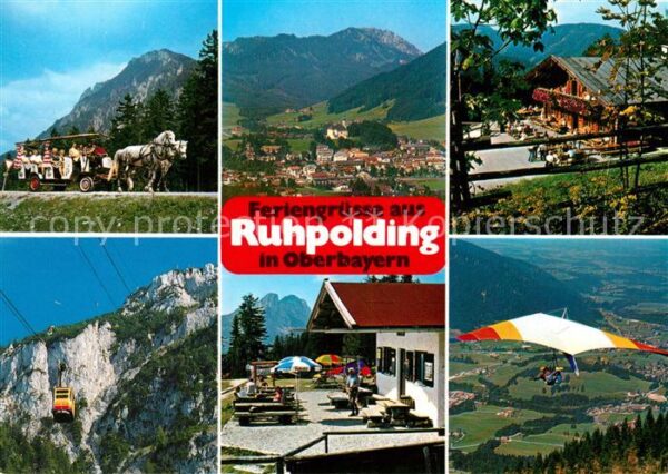 Ruhpolding Pferdewagen Panorama Bergrestaurant Dra