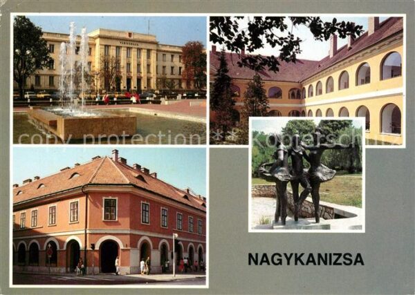 Nagykanizsa Kloster Denkmal Rathaus Brunnen Stadtan