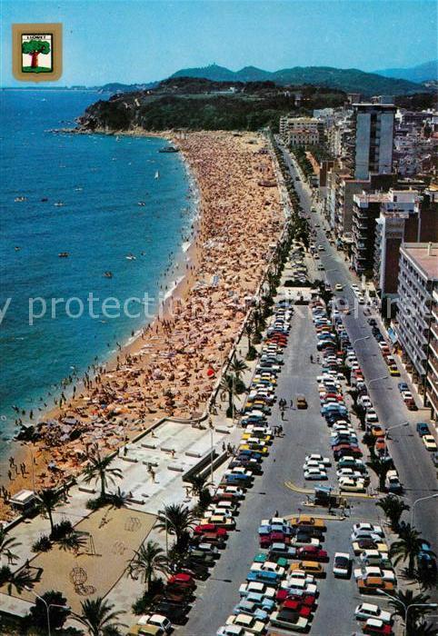 Lloret de Mar Fliegeraufnahme mit Strand