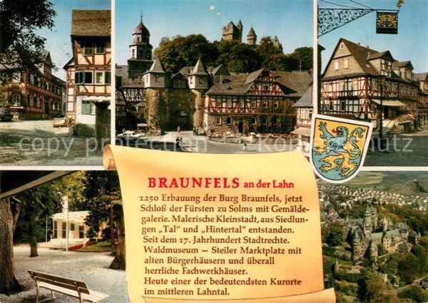 Braunfels Schloss Fachwerk an der Lahn Fliegerauf