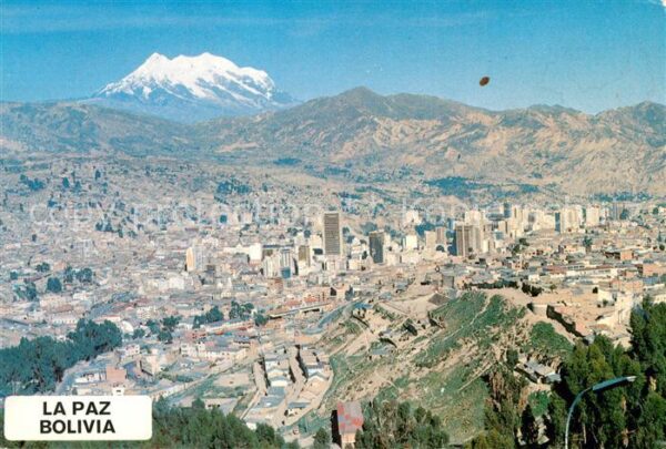 La Paz Bolivia Fliegeraufnahme