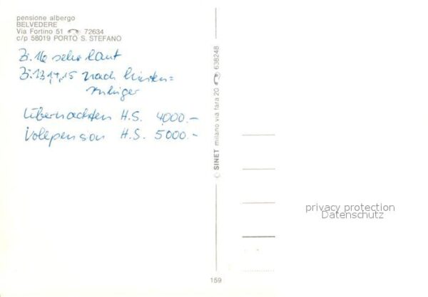 Porto San Stefano Pension Hotel Belvedere – Bild 2