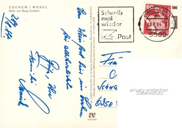 Cochem Mosel Mosel mit Burg – Bild 2