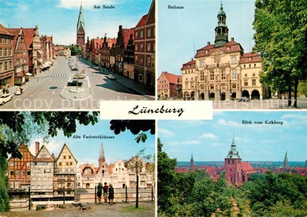 Lueneburg Am Sande Rathaus Fachwerk Blick vom Kal