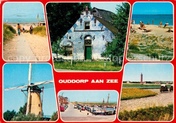 Ouddorp aan Zee Strand hafen Windmühle Leuchtturm