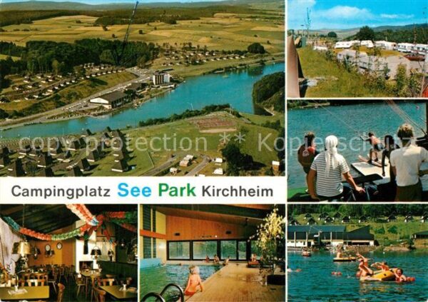 Kirchheim Hessen Fliegeraufnahme Camping See-Park Hallen