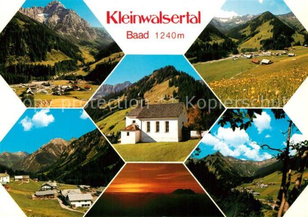 Baad Mittelberg Kleinwalsertal Fliegeraufnahme Kapelle