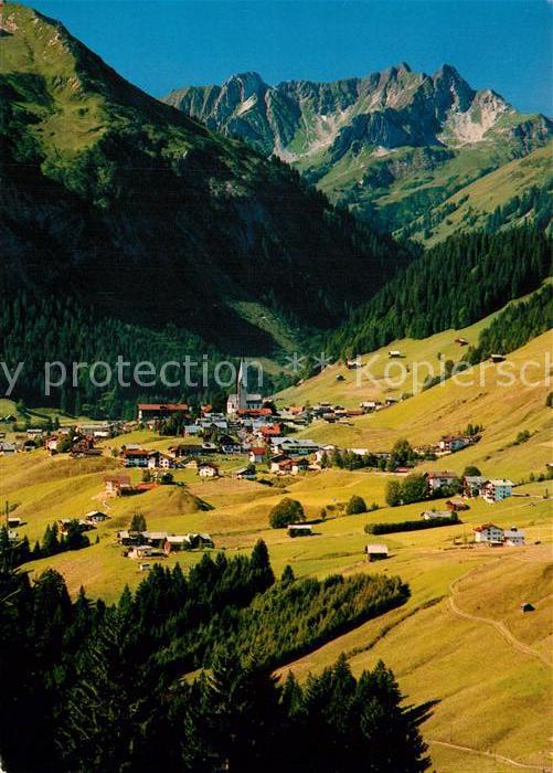 Mittelberg Kleinwalsertal Fliegeraufnahme