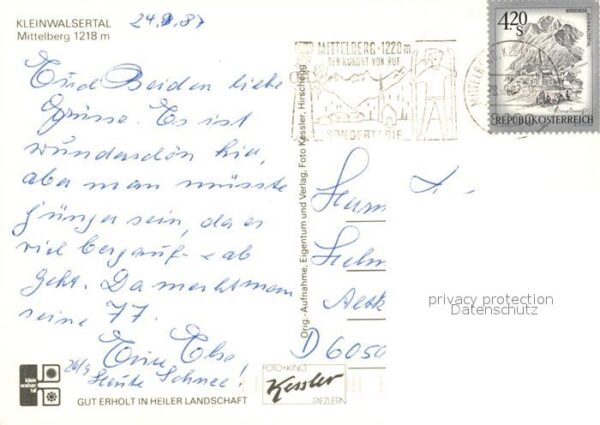 Mittelberg Kleinwalsertal Fliegeraufnahme – Bild 2