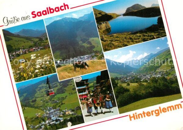 Saalbach-Hinterglemm Seilbahn Tracht Kühe