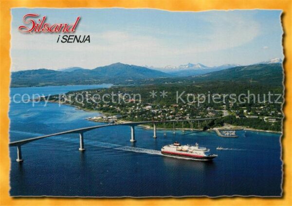 Norge Norwegen Fliegeraufnahme Silsand i Senja