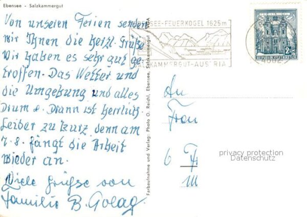 Ebensee Oberoesterreich Seilbahn Fliegeraufnahme Anlegestelle – Bild 2