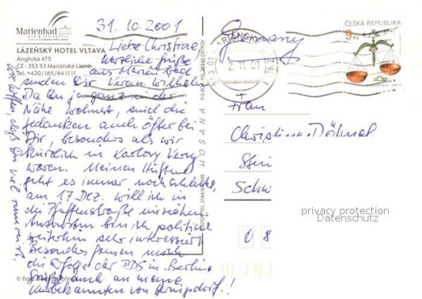 Marianske Lazne Lazensky Hotel Vltava – Bild 2