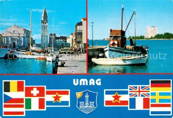 Umag Umago Istrien Hafen Kirche