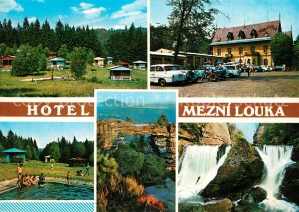 Hrensko Hotel Mezni Louka Wasserfall