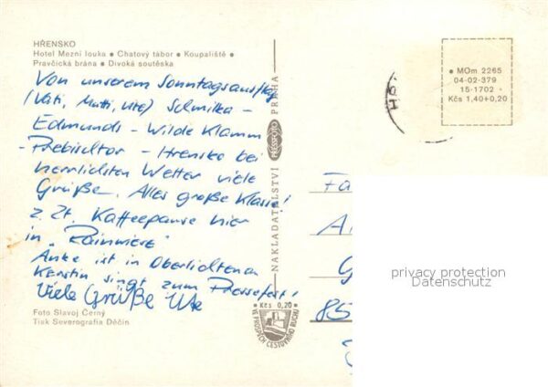 Hrensko Hotel Mezni Louka Wasserfall – Bild 2