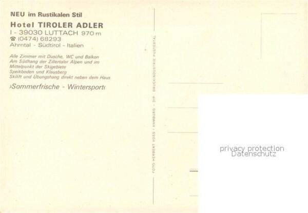Luttach Ahrntal Suedtirol Hotel Tiroler Adler – Bild 2