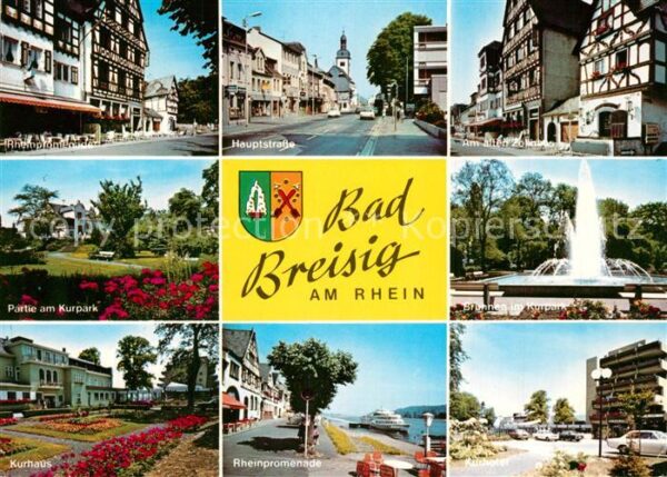 Bad Breisig Rheinpromenade Hauptstraße Brunnen Kurp