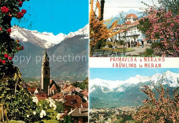 Merano Meran Frühling Kirche Panorama